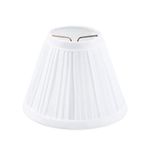 Darice Pleated White Cloth Lampshade, 4 Inches