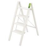 RIKADE Step Ladder, Folding Step Stool with Wide Anti-Slip Pedal, Aluminum Portable Lightweight Ladder for Home, Kitchen and Office Use, 330lb Capacity