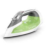 BLACK+DECKER Xpress Steam Iron, Tangle-Free Retractable Cord, Grey/Green, ICR06X