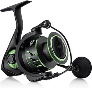 Piscifun Viper X Spinning Reel, Ultralight 6.2:1 High Speed Spinning Fishing Reel, 10+1BB, Carbon Fiber 33 LB Max Drag,4000 Series