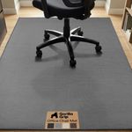 GORILLA GRIP Office Chair Mat for Hard Floors, Under Desk Rug, 58x46 Gray