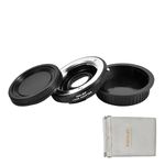 PHOLSY Lens Mount Adapter Manual Focus with Optical Glass and Cap Compatible with Minolta Rokkor MD MC Mount Lens to Canon EOS EF-Mount Camera Body, Minolta to EOS, MD to EF