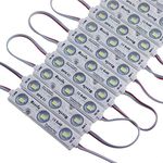 Rextin Super Bright 200pcs 3 LED Module Green 5630 5730 SMD 40-45LM Per led Waterproof Decorative Light for Letter Sign Advertising Signs with Tape Adhesive Backside (Green)