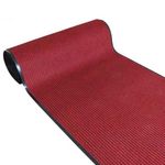 Nisorpa Carpet Runner Red 300x90cm Hallway Runners, Runner Rugs for Hallway, Non Slip Rug Runner Extra Long Rubber Backed Runners 10ft x 3ft Washable for Kitchen, Entrance, Living Room