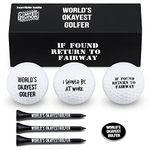 HORRIBLE BALLS Golf Funny Gift Sets- Funny Gag Novelty Present For Him For Golfers (World Okayest Golfer Set)