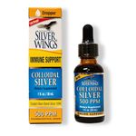 Natural Path Silver Wings Colloidal Silver Mineral Supplement, 500 Ppm (1 Fluid oz)