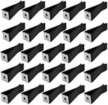 100 Pieces Square Head Car Air Vent Clips，BetterJonny Decorative Auto Air Conditioner Clips Car Outlet Perfume Clips Bulk with Square Head for Car, Office, Home and Cafe