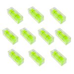 ZUJHPYMI 10Pcs Small Bubble Level 10x10x29mm Mini Square Bubble Spirit Levels Precision Measuring Layout Tools (10x10x29mm, Non-Magnetic)