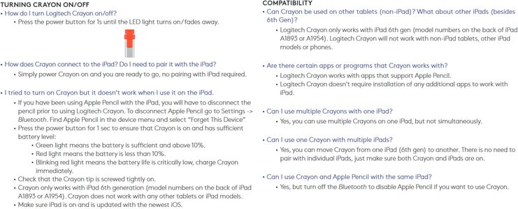 Logitech Crayon USB-C Digital Pencil for iPad – Silver
