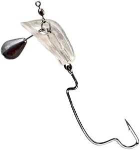 Headbanger BottomRocker X Transparent Jig Head – Deep Diving Swimbait Head for Craw Baits – Patented Action Lip Maintains Bottom Depth at High Speed – Optimal Hookup Ratio for Bass & Walleye