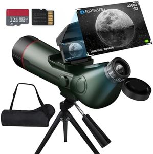 Smart Telescope, Professional Refractor Auto-focus Portable Digital Electronic Telescopes with 4K Astrophotography Camera, Internal And Externat Dual Screens Spotter for Adults and Beginners Astronomy