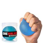 CHEVALIER Physiotherapy Hand Gel Exercise Ball Stress Relief Squeeze Balls for Hand Therapy and Finger Wrist Muscles Strengthening for Fitness & Health (Blue)