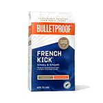 French Kick Ground Coffee, Dark Roast, 340 Grams (12oz), Bulletproof Keto Friendly 100% Arabica Coffee, Certified Clean Coffee, Rainforest Alliance, Sourced from Guatemala, Colombia & Brazil