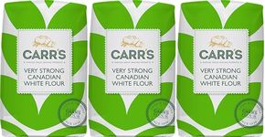 Carr's Very Strong Canadian White Flour 1kg - Pack of 3 | High Protein Flour Made with 100% Canadian Wheat