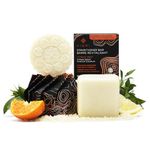 VIORI Citrus Yao Shampoo & Conditioner Bar Set - Handcrafted with Longsheng Rice Water & Natural Ingredients - Sulfate-free, Paraben-free, Phthalate-free, pH balanced 100% Vegan