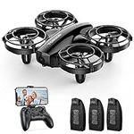 TOMZON A24W Mini Drone with Camera for Kids Adults 1080P, FPV Kids Drone with Battle Mode Throw to Go, Small RC Quadcopter Gravity Mode, 3D Flip, Self Spin, Circle Fly, One Key Start 3 Battery 24 Mins