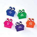 Cheersville! 5 Pack Web Cam Privacy Cover Fun Googly Eyes, Desk Accessories, Laptop Camera Assorted Colors. Fits PC Laptop, MacBook, Cell Phone