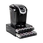 Mind Reader Storage Drawer Coffee Pod Holder, 72 Capacity, Black