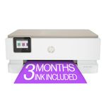 HP Envy Inspire 7255e All-in-One Printer with Bonus 3 Months of Instant Ink with HP+ White