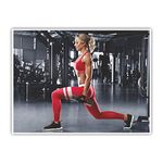 Anne Print Solutions® Health & Fitness Gym Gumming Vinyl Self Adhesive Sticker (Without Frame) Pack of 1 Pcs Size 24 Inch X 18* Inch* Multicolour