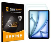 Supershieldz (2 Pack) Designed for iPad Air 11 inch (M2, 2024 Release) Screen Protector, [Tempered Glass] Anti Scratch, Bubble Free