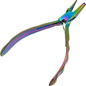 Beadsmith Chroma Series Rainbow Multi Color Round Concave Pliers