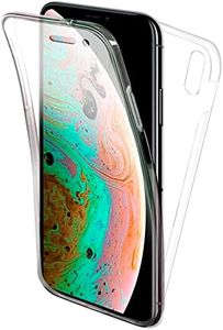 TBOC Coque pour Apple iPhone X - iPhone XS (5.8") - Housse [Transparent] Complète [Silicone TPU] Full Body [360 Degrés] Intégral Protection Avant Arrière Portable Etui Anti Choc et Rayures