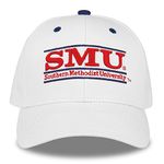 NCAA SMU Mustangs The Game Bar Design Adjustable Hat, Adjustable Size, White