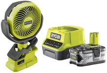 Ryobi RCF18-0 Fan Clamp Battery 18V ONE+ 300m3/h Kit 4.0 Ah