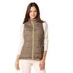 Amazon Essentials Women's Mid-Weight Puffer Vest, Olive Cheetah, X-Large