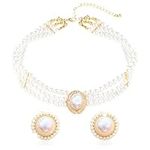 JeVenis Royal Pearl Beaded Necklace