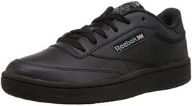 Reebok Kids' Club C Sneaker, Black/Charcoal-int, 1 M US Little