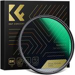 K&F Concept 58mm Blue Streak Effect Lens Filter Anamorphic Optical Glass Light Flare Effect Filter for Camera Lens