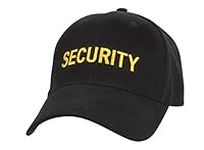 Rothco Security Supreme Low Profile Insignia Cap | Security Guard Hat Black/Gold