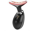 Luna EMS Red Light Therapy Face Neck Lift Wrinkle Remover Tighten Massager (2.0 Upgraded Version, Seven Kinds of Lights, 7 in 1 LED Facial Contouring Device) (Black)