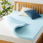 Best Price Mattress 2 Inch Ventilated Memory Foam Mattress Topper, Cooling Gel Infusion, Queen