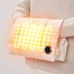 JISULIFE Hand Warmers Rechargeable, 6 Gears Heated Gloves with 【5000 mAh】 Power Bank, Multi-Functions Heating Pad & Hand Warmers, Heated Gloves for Women, Kids, Hunting, Camping - Beige