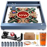 xTool D1 Pro Laser Engraver 4-in-1 Rotary Roller Kit for Glass Tumbler Ring, 10W Laser Cutter, 60W Efficient Laser Engraving Machine, CNC Machine Laser Engraver for Wood and Metal, Acrylic, Leather...