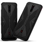 FUNMAX+ Red Magic 5G Case, Silicone Cover TPU Bumper Anti-Scratch Shockproof Phone Case for ZTE Nubia Red Magic 5G 6.65" (Black)