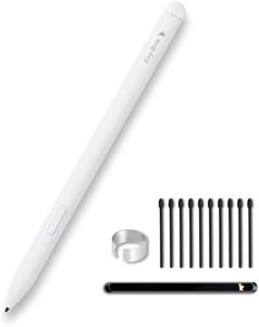 King Write MR05 EMR Stylus for Remarkable 2 | Kindle Scribe with Digital Eraser, 4096 Pressure Sensitivity, Palm Rejection, Digital Pen for EMR Devices | Tablet-White