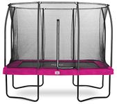 Salta Trampoline Comfort Edition Rectangular 214 x 305 cm 7 x 10 ft Protective Edge Pink