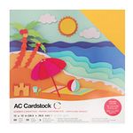 American Crafts 376988 Cardstock Variety Pack Summer 60 Sheets of 12 X 12" Cardstock