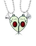 Generic Avocado Magnetic Necklace Best Friend Necklace Friendship Crush Bestie Necklace - Girls