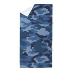 CafePress Blue Camo Pattern Large Novelty Printed Beach Towel 30"x60"