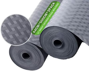 44*500cm Drawer Liners，2pack Shelf Liners for Kitchen Cabinets，Refrigerator Liners Waterproof & Oil-Proof Kitchen Cupboard Liner Plastic Drawer Mats EVA Material Non Adhesive Fridge Liner for Shelves