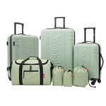 Wrangler Venture Luggage and Travel Set, Laurel, 7-Piece Set, Venture Luggage and Travel Set