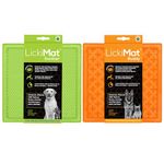 LickiMat 2-Pack Classic Soother and Buddy, Dog Feeding Mat for Boredom and Anxiety Relief, Ideal for Food, Treats, Yoghurt or Peanut Butter, Dog Lick Mats, Fun Alternative to a Slow Feeder Dog Bowl