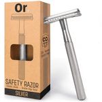 OR Double Edge Safety Razor for Men and Women, Premium Stainless Steel Safety Razor for Women & Men, Metal Reusable Razor, Zero Waste Traditional Manual Razor for Perfect Shave