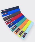 Karate color belts Martial arts grading belts Cotton Judo, Karate, BJJ, Taekwondo belts (Black, 280cm Adults)