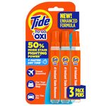 Tide To Go Stain Remover for Clothes, Tide Pen Stain Remover for Clothes, Instant Stain Remover Pen & Spot Cleaner, Portable & Travel-Friendly, Works on Food & Drink Stains, 3 Count Pack